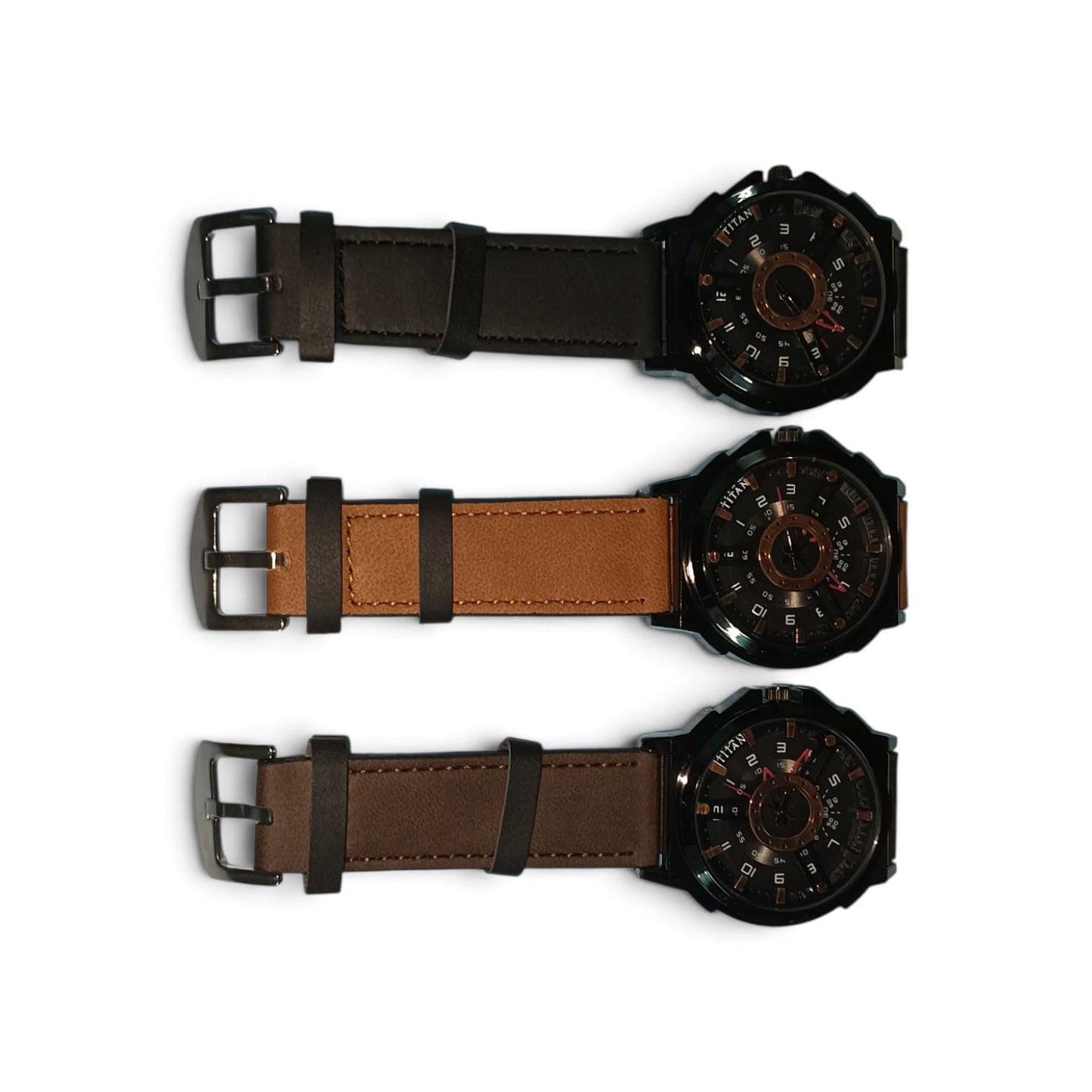 Premium Leather Strap Men's Analog Watch